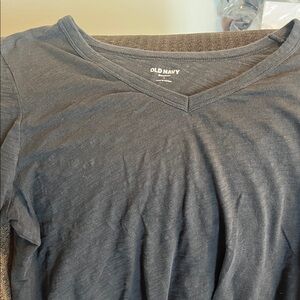 Old Navy Charcoal V-Neck Tee